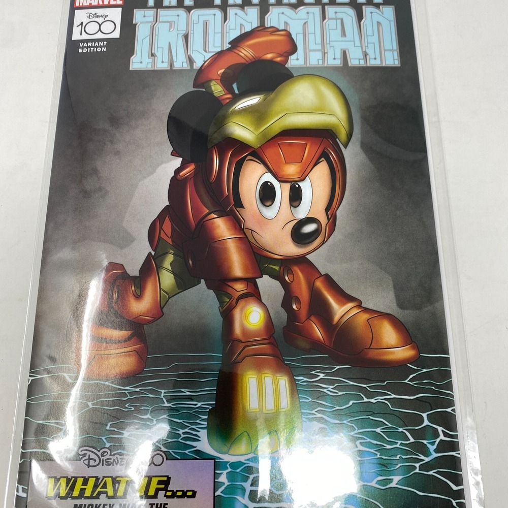 DISNEY 100 MICKEY MOUSE THE‎ INVINCIBLE IRON MAN COMIC BOOK LIMITED RELEASE - Picture 5 of 8